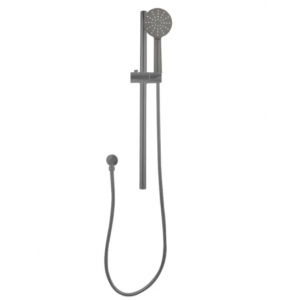 Nor-SR47-1.06 Round Gun Metal Grey Sliding Rail Shower Set